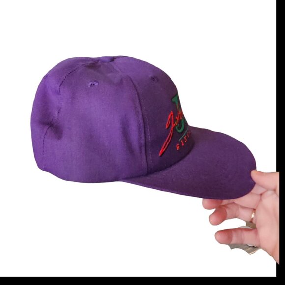 VTG 90s John Deere Hat‎ Snapback Spell Out Logo Purple K Products Made In USA - Picture 6 of 10